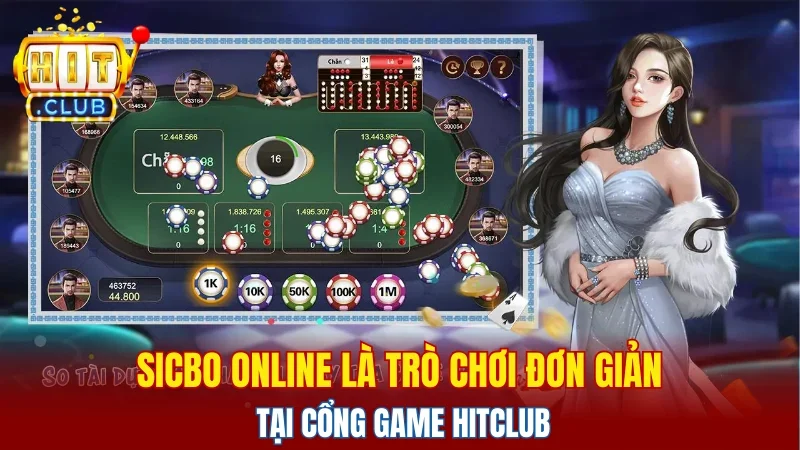 Sicbo online là trò chơi đơn giản tại cổng game HITCLUB